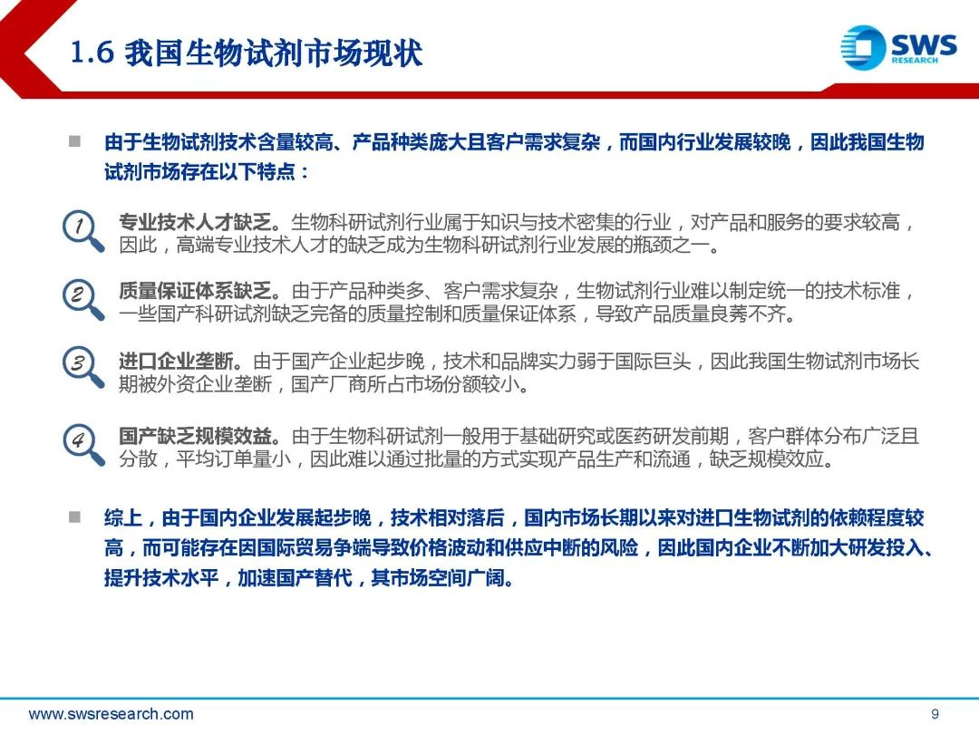 生物试剂行业深度行研:扶摇直上九万里,国产替代正当时