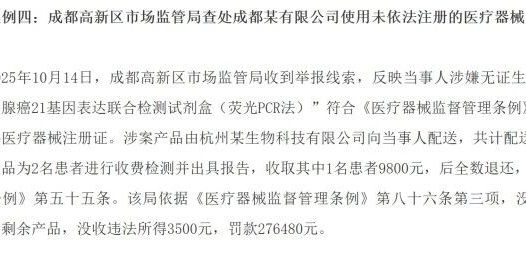 一盒试剂、两位患者，换来 27 万罚单！检验同行速看